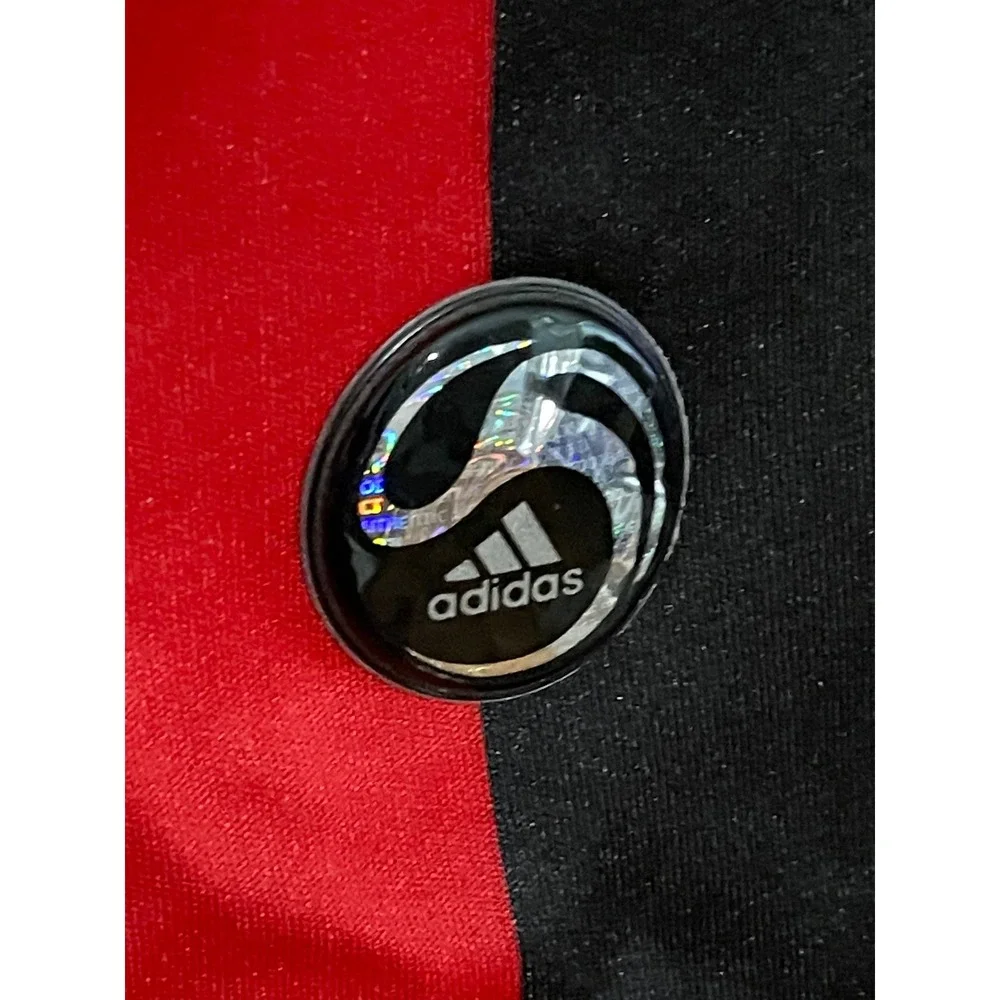 Adidas AC Milan 2008-09 Home Jersey Beckham 32 Red Black Striped XL 656133